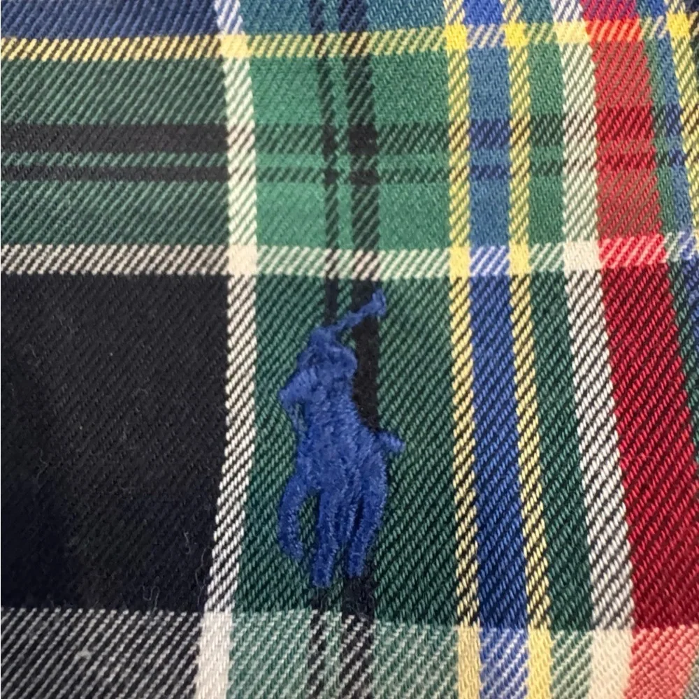 Ralph Lauren Boys Size 5 Red Plaid Button Down Shirt